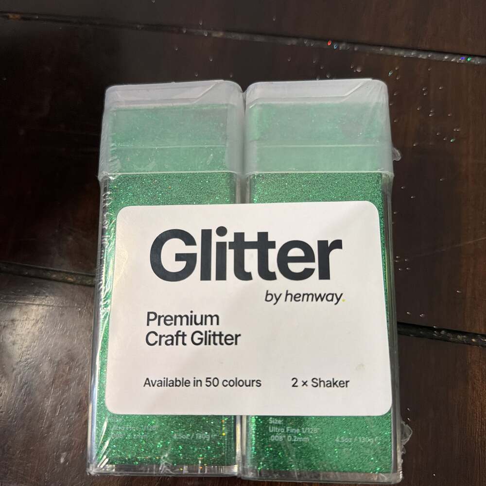 Hemway Craft Glitter Shaker - Emerald Green